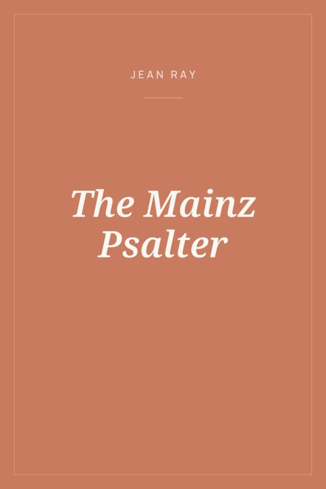 Portada de The Mainz Psalter