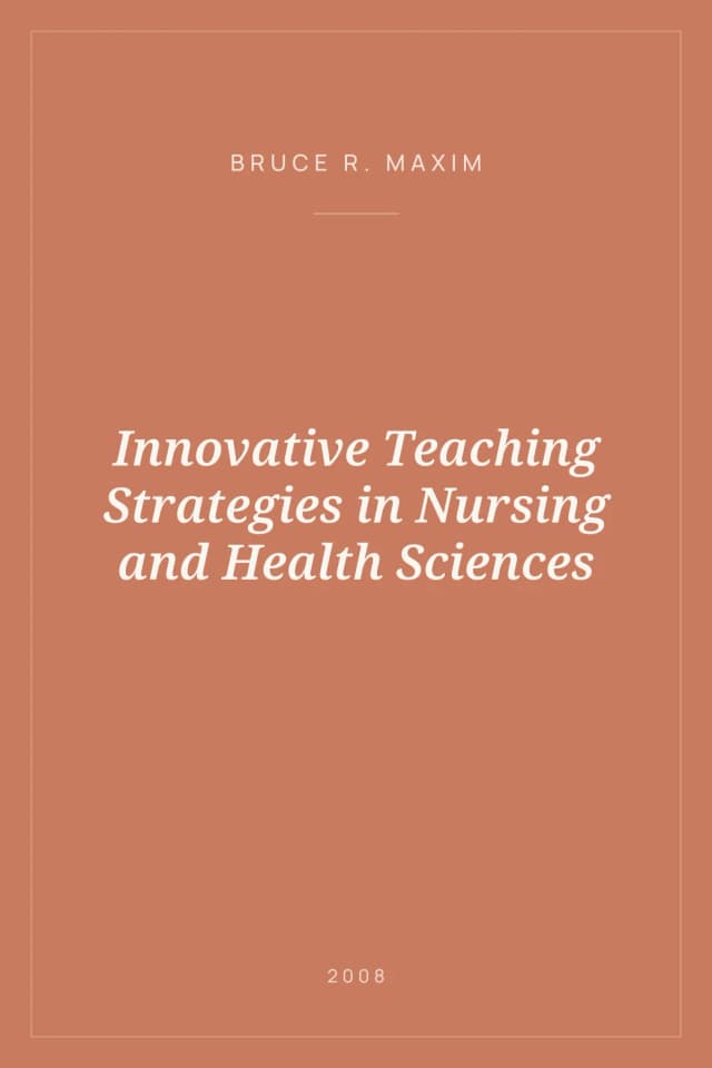 Portada de Innovative Teaching Strategies in Nursing and Health Sciences