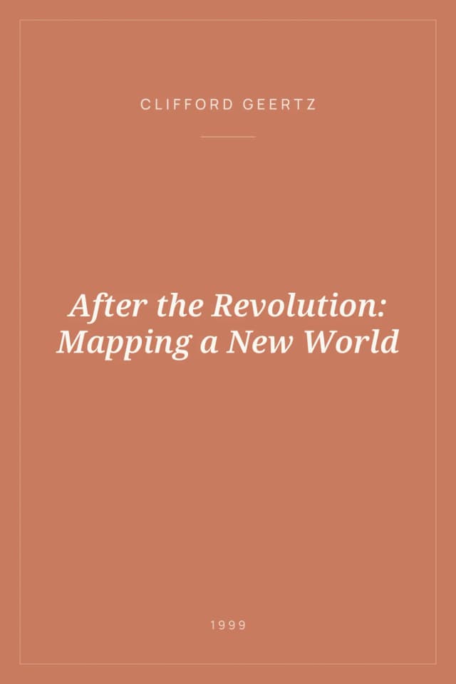 Portada de After the Revolution: Mapping a New World