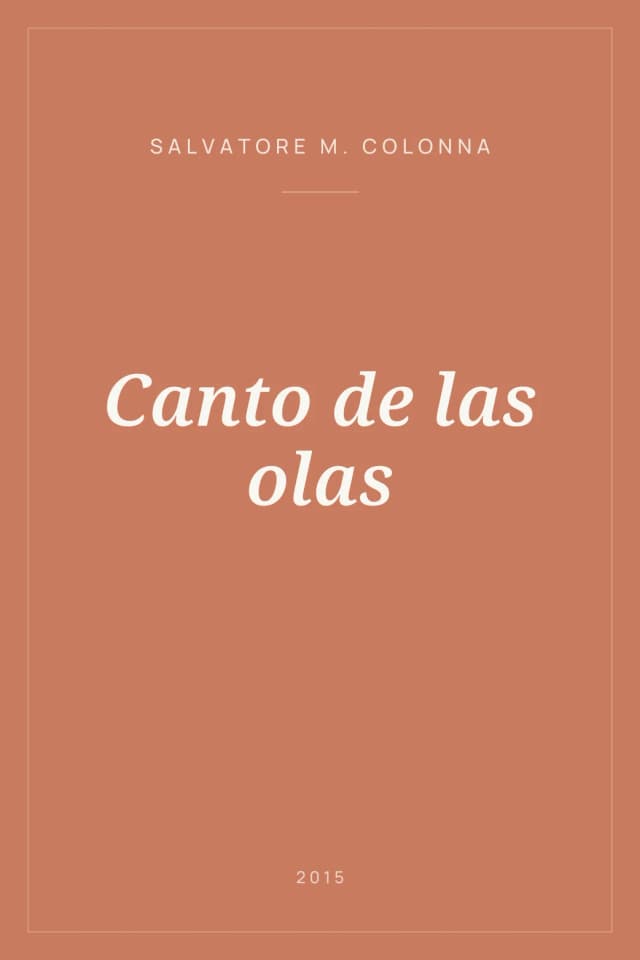 Portada de Canto de las olas