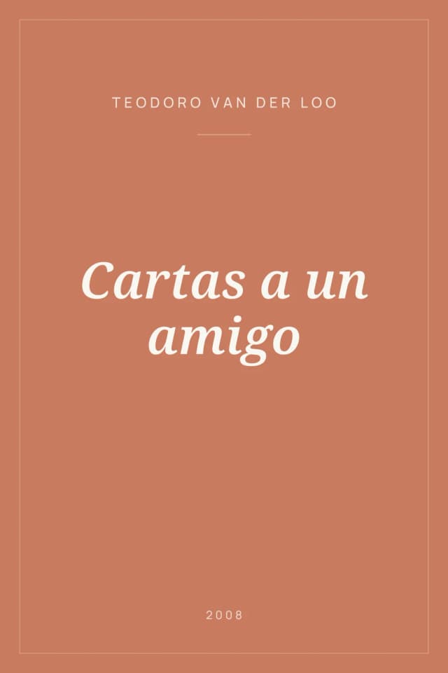 Portada de Cartas a un amigo