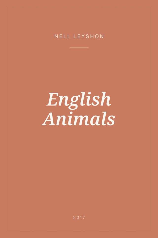 Portada de English Animals