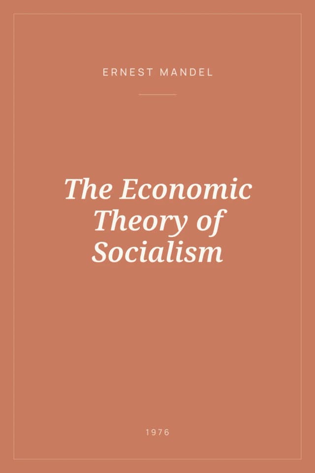 Portada de The Economic Theory of Socialism