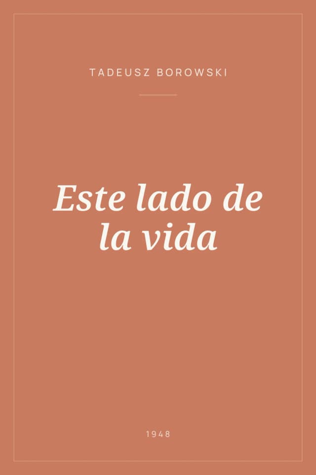 Portada de Este lado de la vida