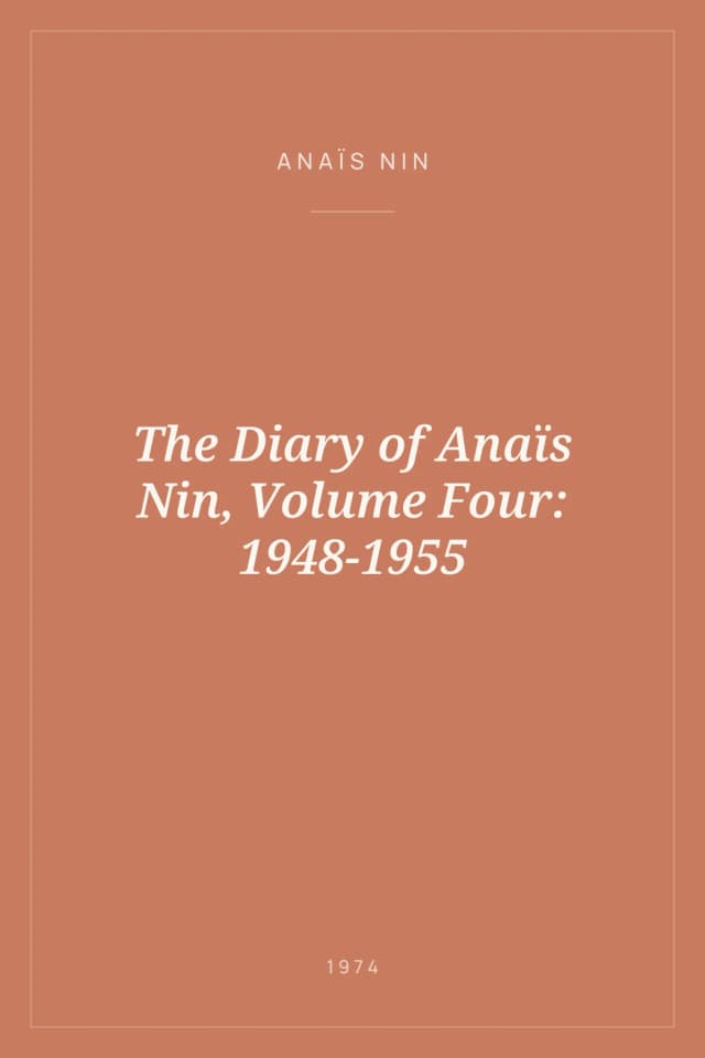 Portada de The Diary of Anaïs Nin, Volume Four: 1948-1955