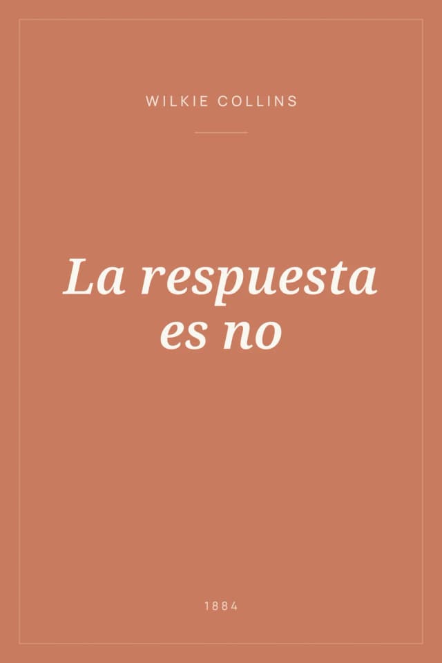 Portada de La respuesta es no