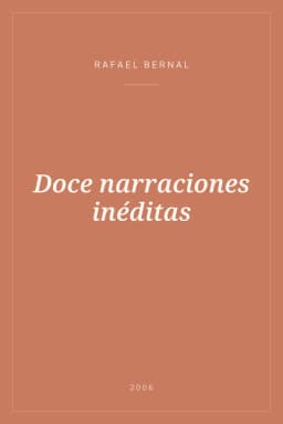 Portada de Doce narraciones inéditas
