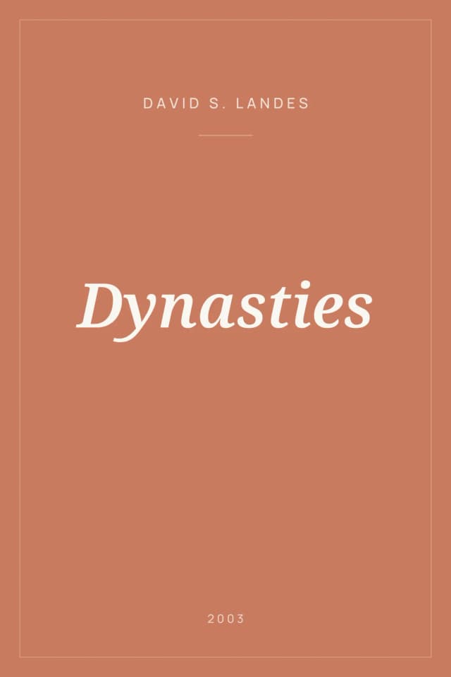 Portada de Dynasties