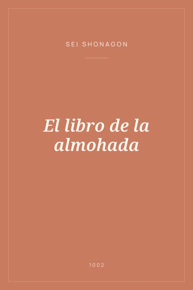 Portada de El libro de la almohada