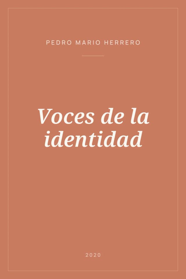 Portada de Voces de la identidad