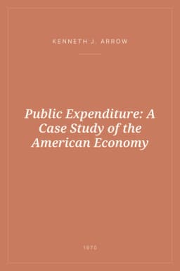 Portada de Public Expenditure: A Case Study of the American Economy