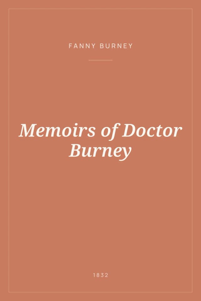 Portada de Memoirs of Doctor Burney