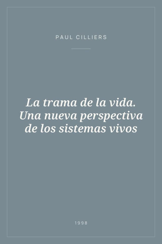 Portada de La trama de la vida. Una nueva perspectiva de los sistemas vivos