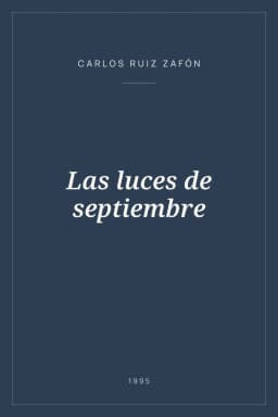 Portada de Las luces de septiembre