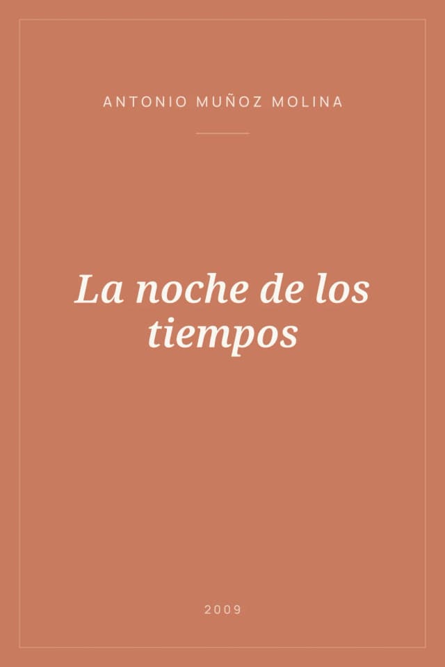 Portada de La noche de los tiempos
