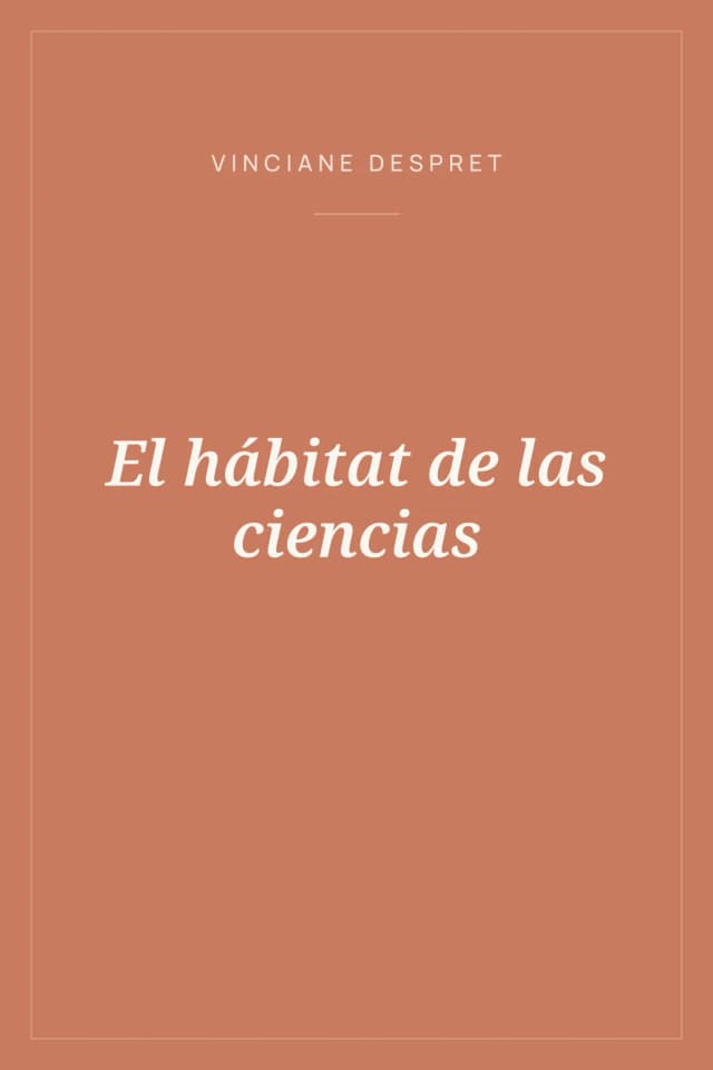 Portada de El hábitat de las ciencias