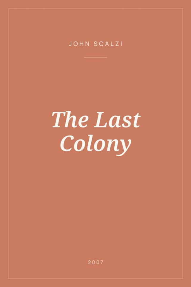 Portada de The Last Colony