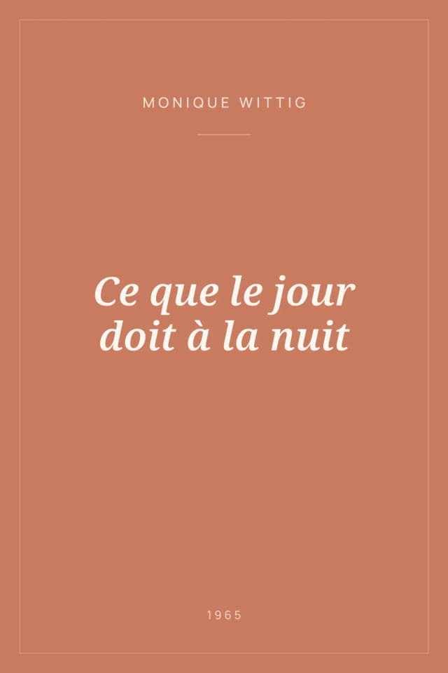Portada de Ce que le jour doit à la nuit