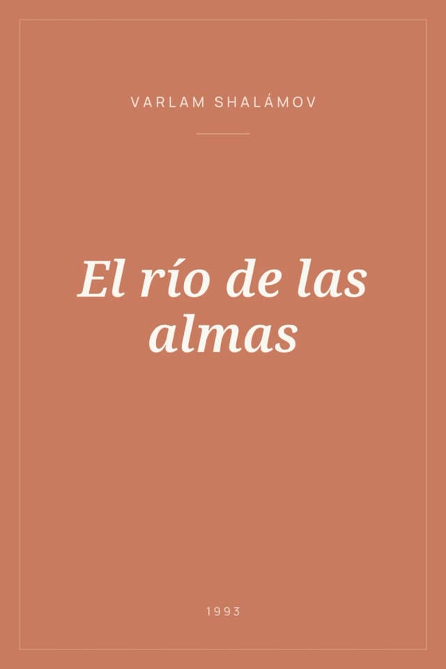 Portada de El río de las almas