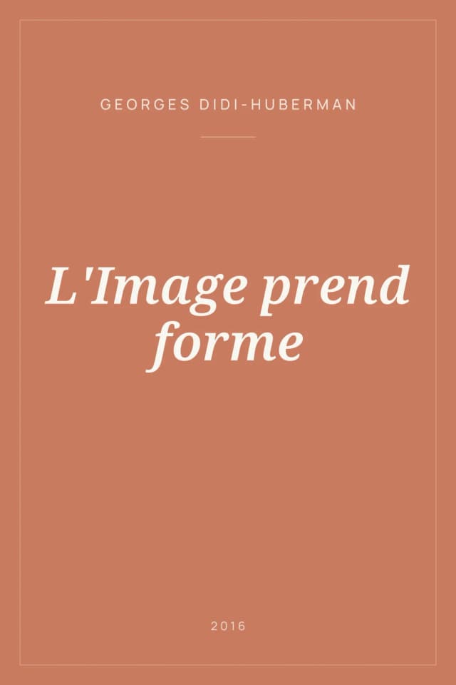 Portada de L'Image prend forme