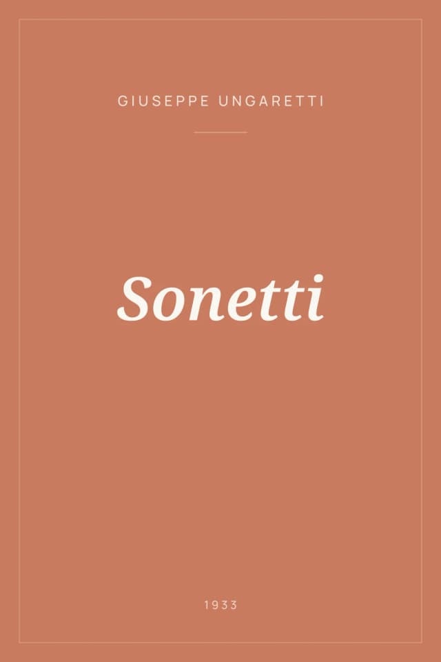 Portada de Sonetti