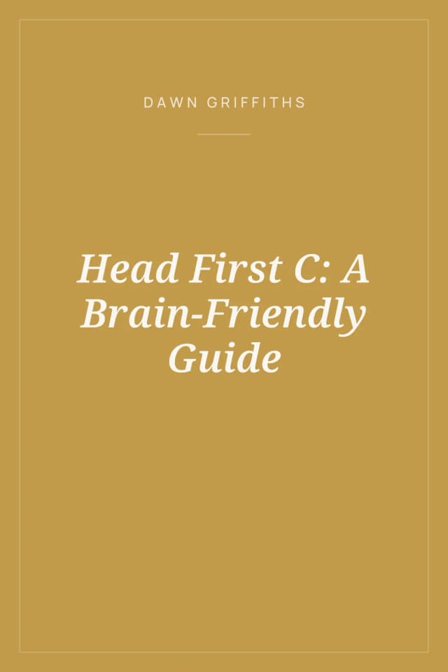 Portada de Head First C: A Brain-Friendly Guide