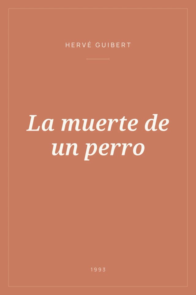 Portada de La muerte de un perro
