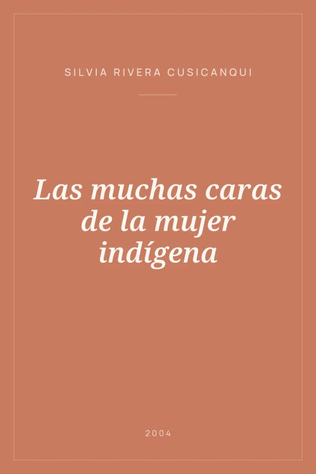 Portada de Las muchas caras de la mujer indígena