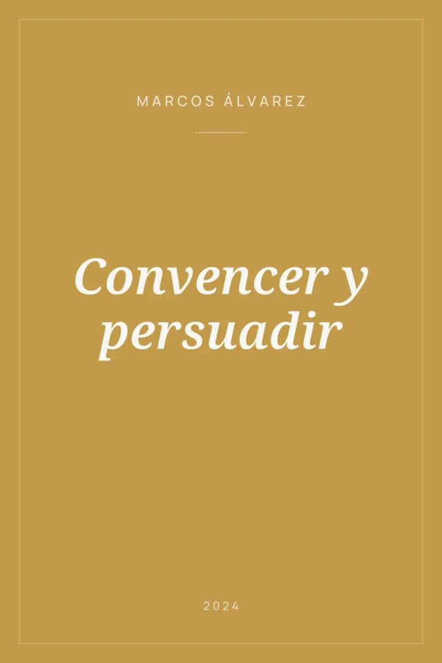 Portada de Convencer y persuadir