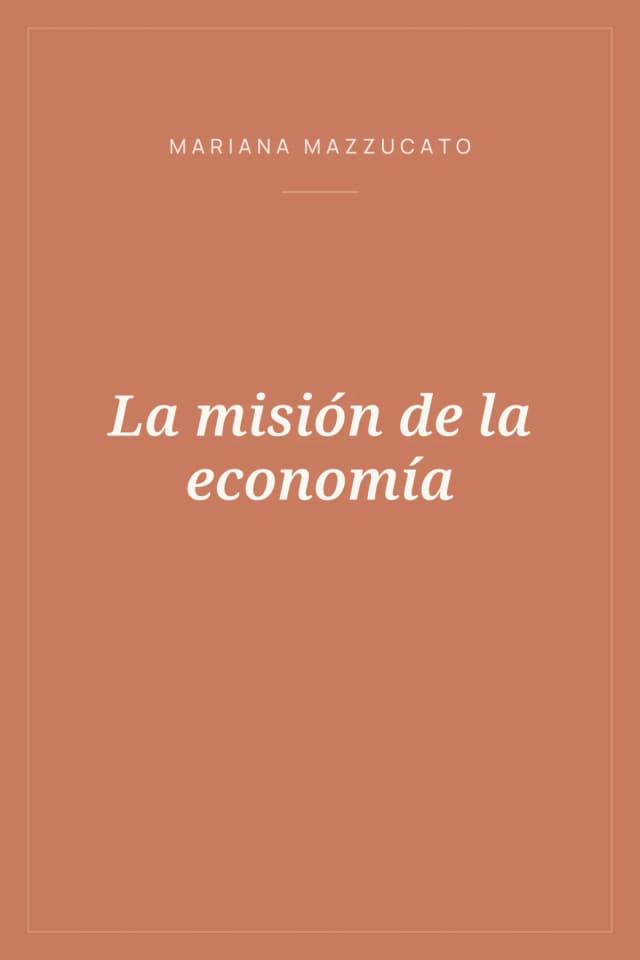 Portada de La misión de la economía