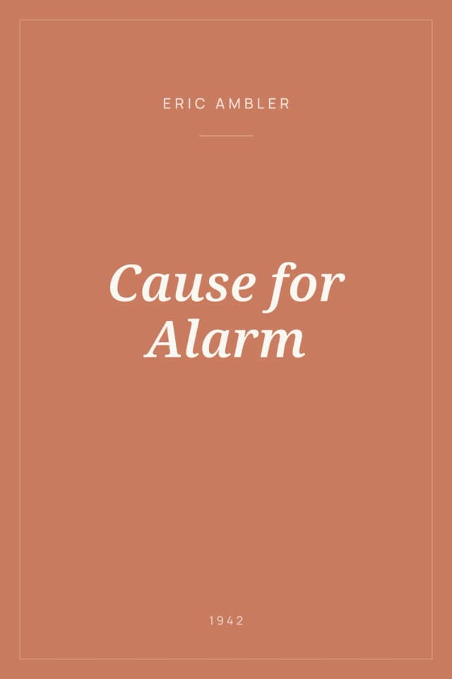 Portada de Cause for Alarm