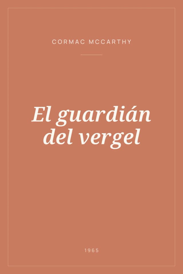 Portada de El guardián del vergel