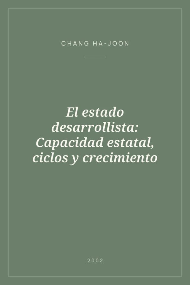 Portada de El estado desarrollista: Capacidad estatal, ciclos y crecimiento