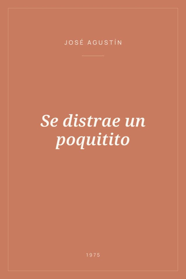Portada de Se distrae un poquitito