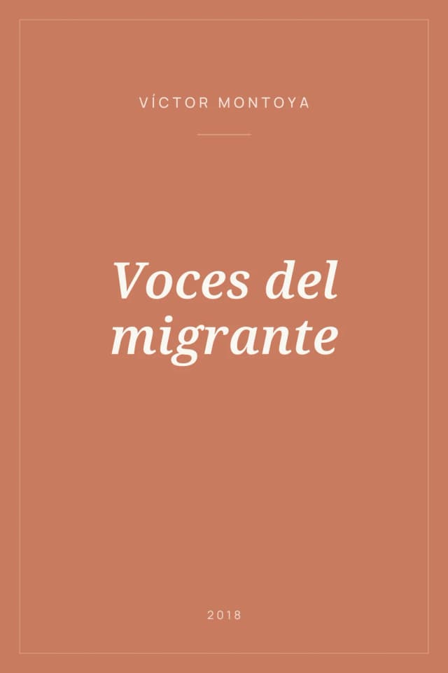 Portada de Voces del migrante