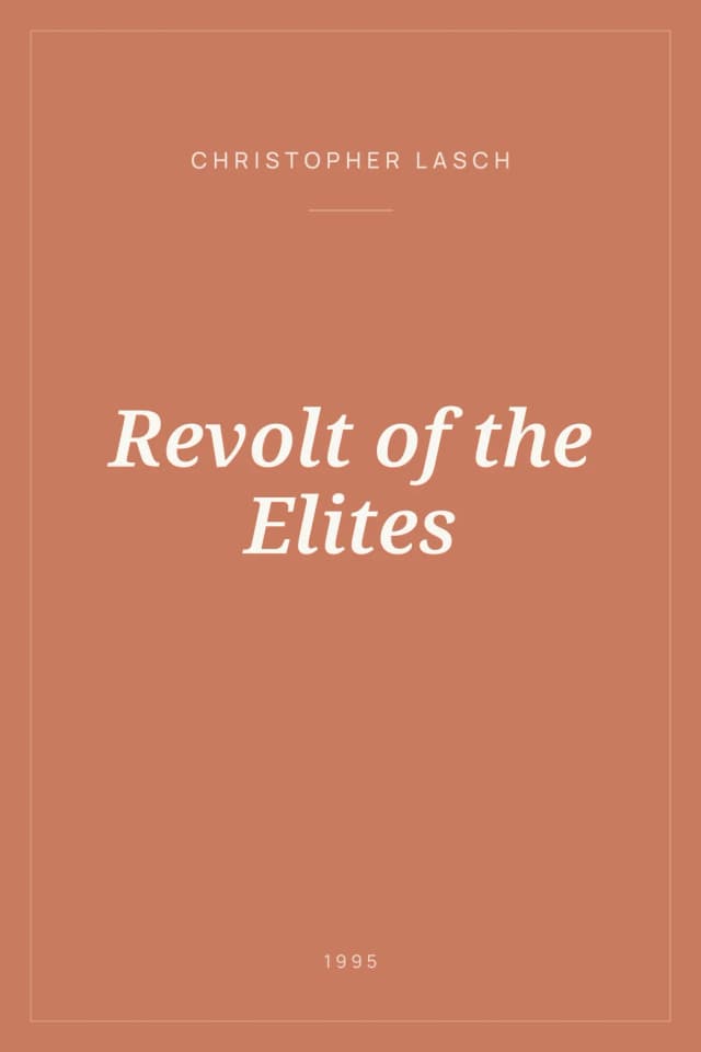 Portada de Revolt of the Elites