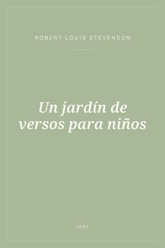 Portada de Un jardín de versos para niños
