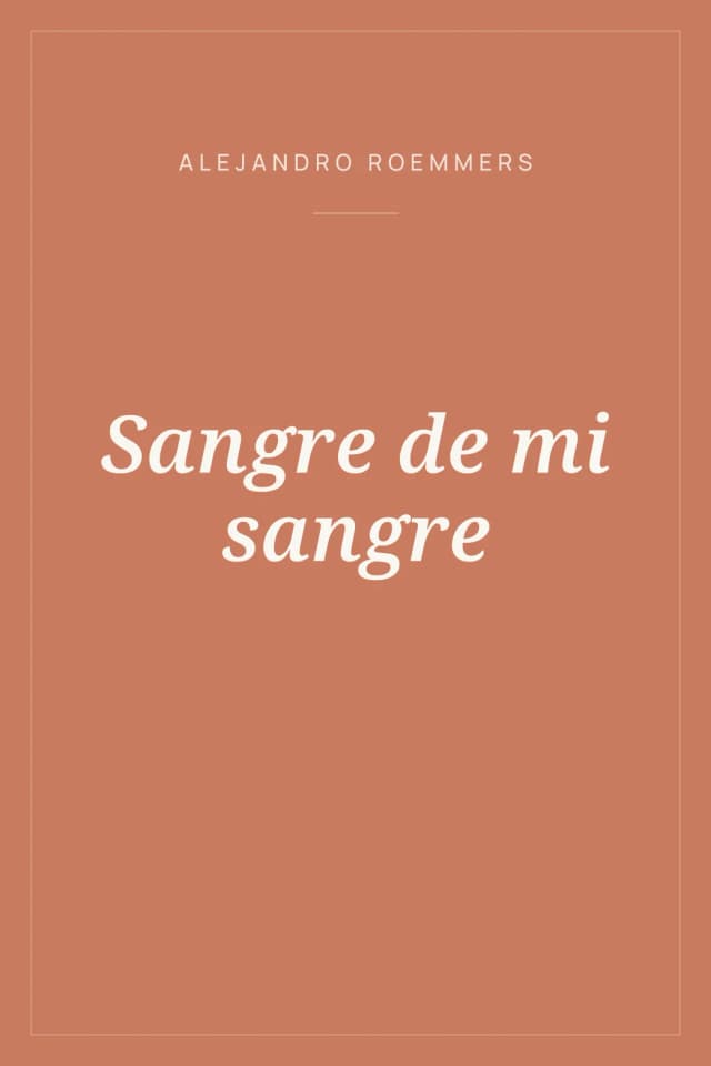 Portada de Sangre de mi sangre