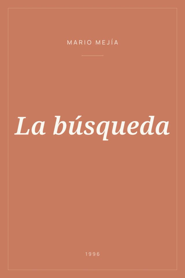 Portada de La búsqueda