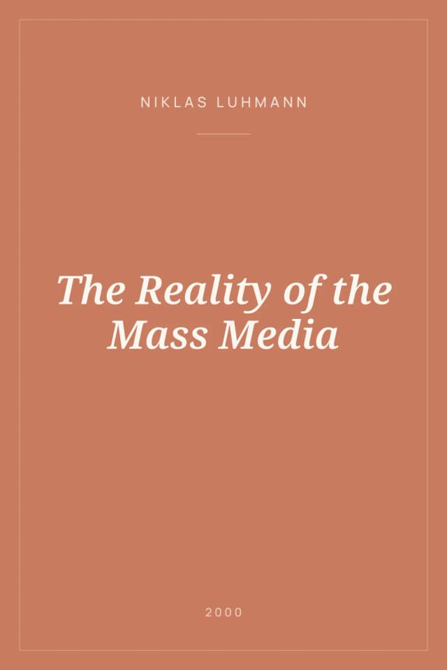 Portada de The Reality of the Mass Media