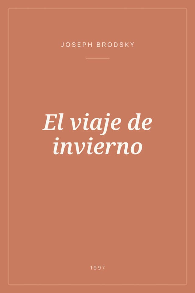 Portada de El viaje de invierno