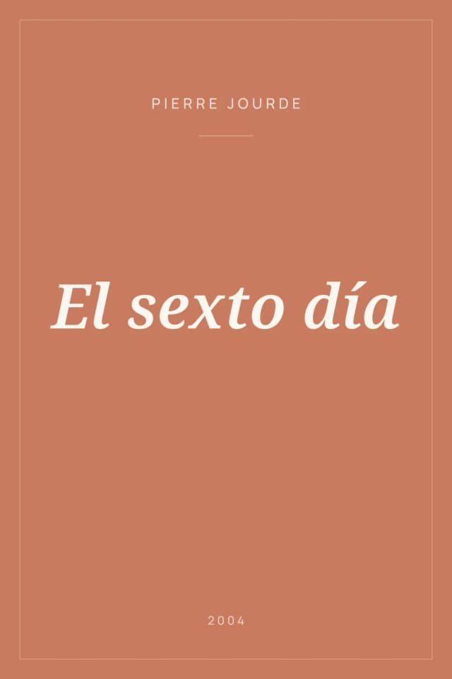 Portada de El sexto día