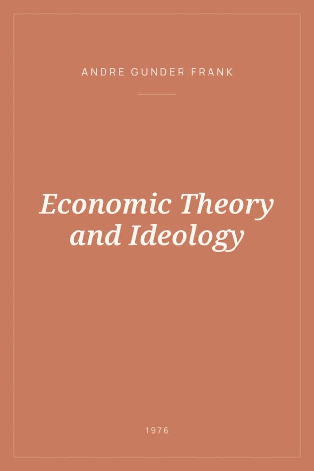 Portada de Economic Theory and Ideology