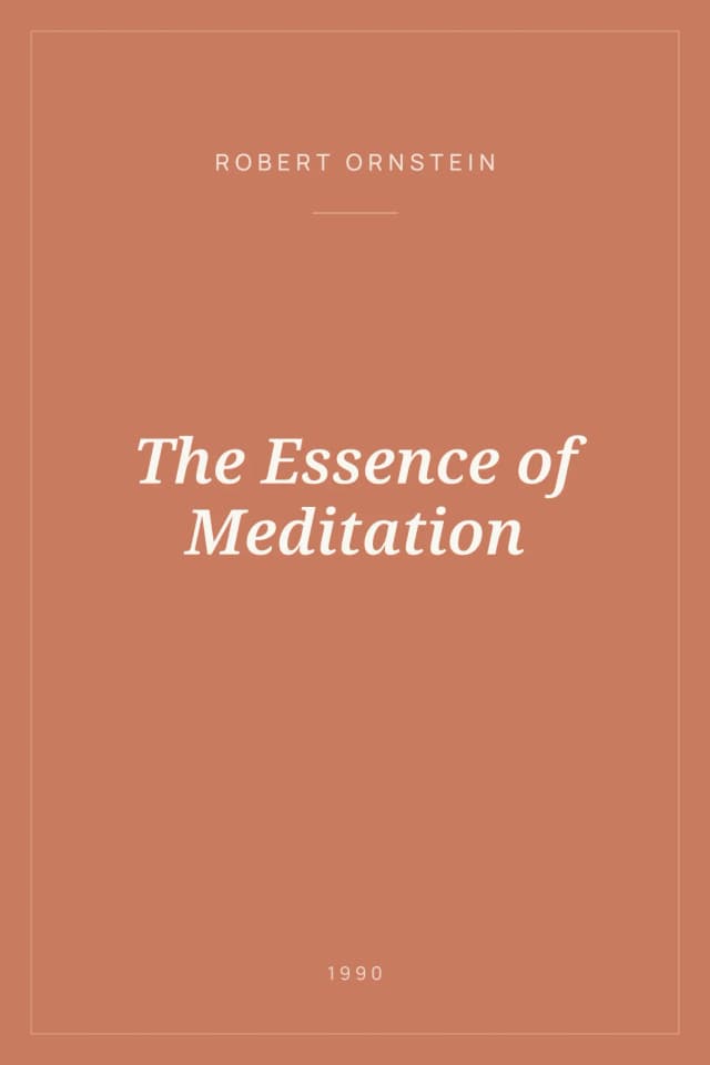 Portada de The Essence of Meditation