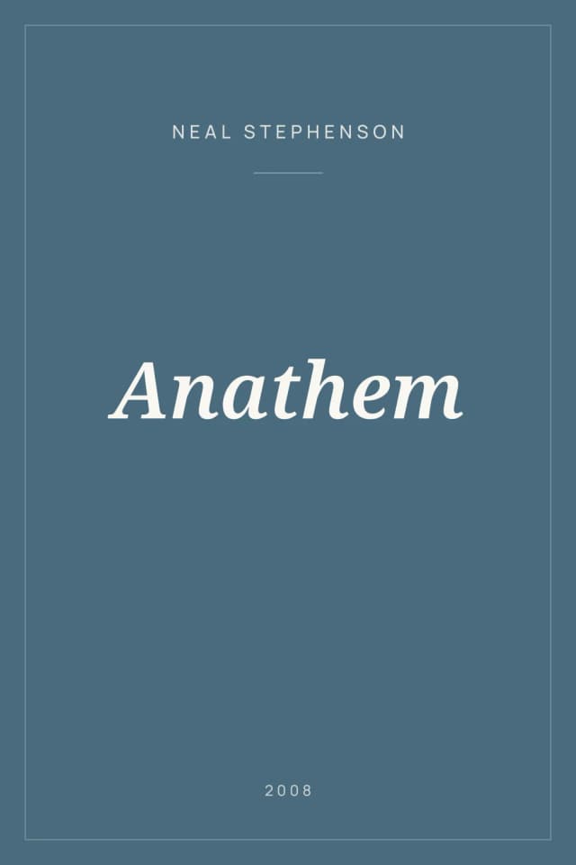Portada de Anathem