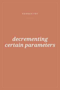 Portada de decrementing certain parameters