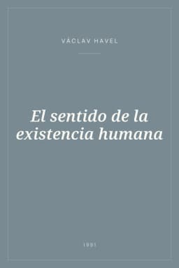 Portada de El sentido de la existencia humana