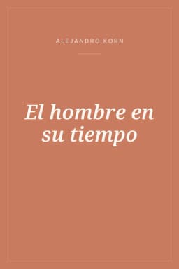 Portada de El hombre en su tiempo