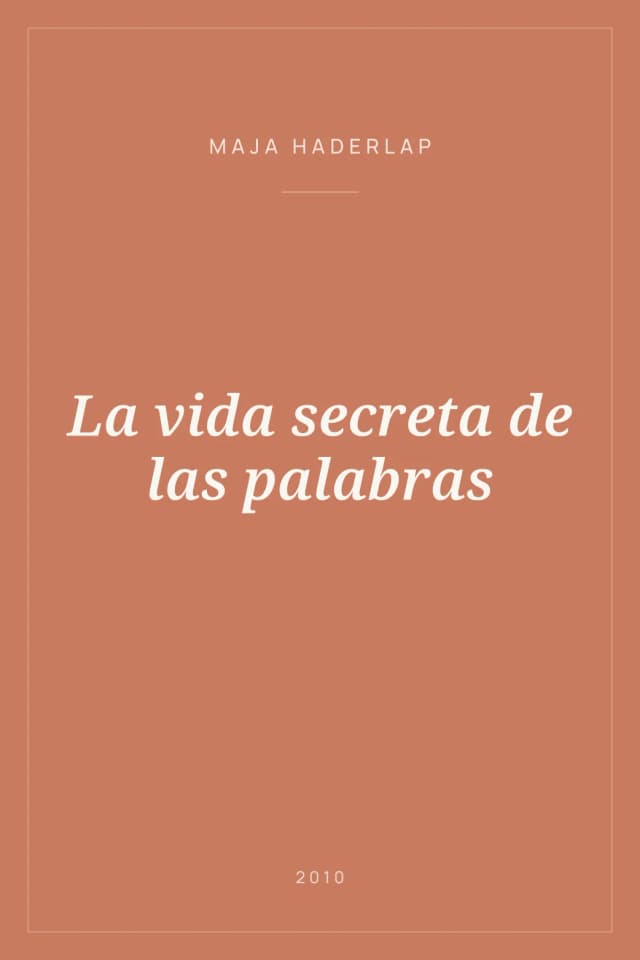 Portada de La vida secreta de las palabras