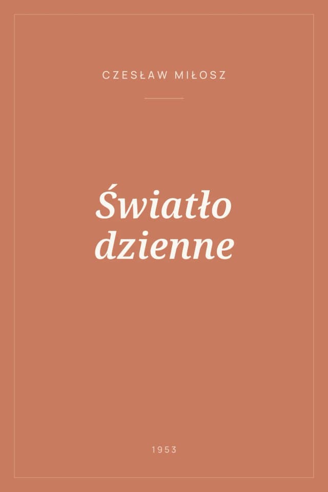 Portada de Światło dzienne